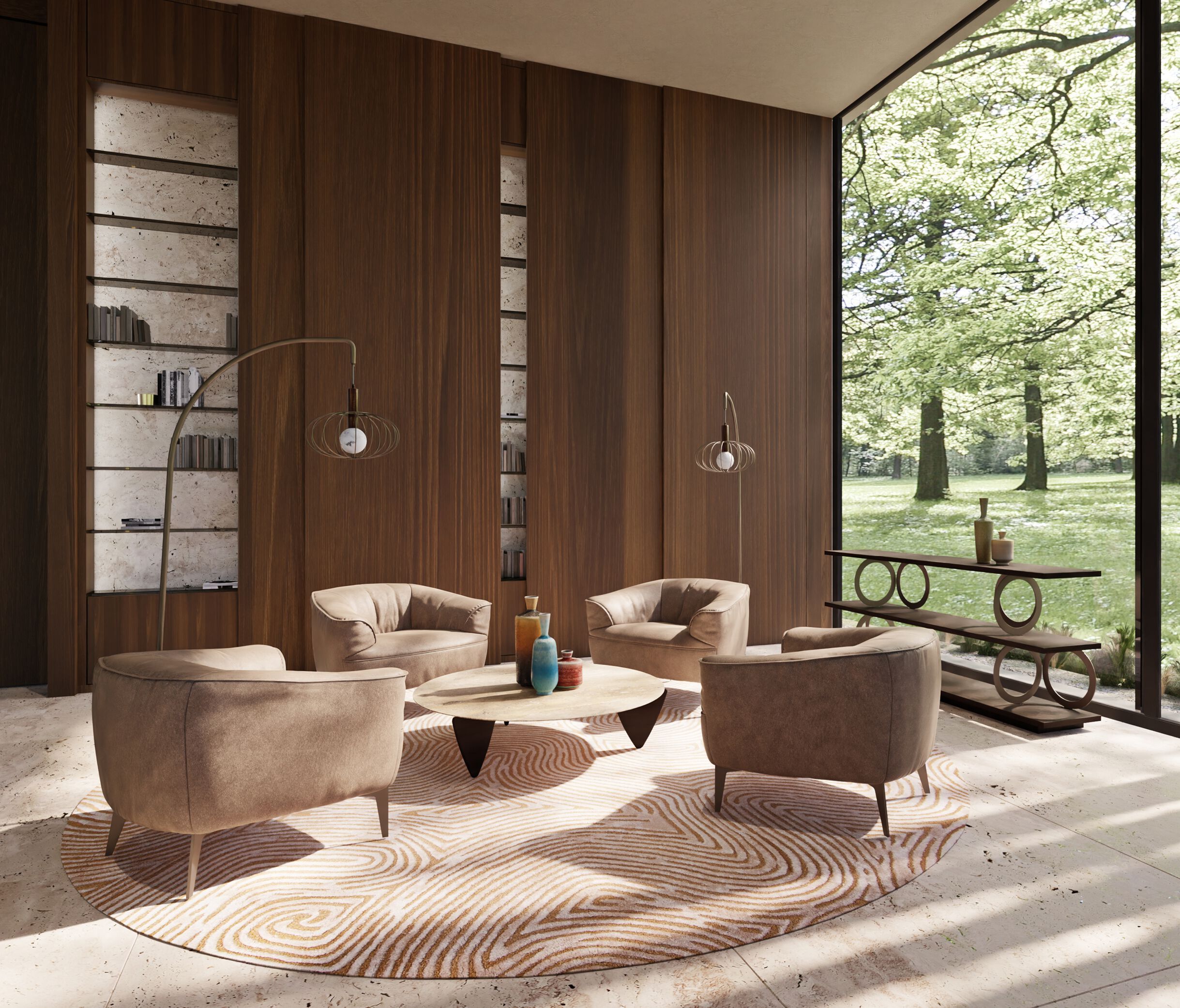 Кожаное кресло с подлокотниками Borzalino SIGMUND ARCH-00142778 - Вид №12