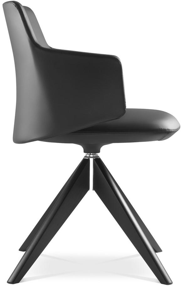 LD Seating Обтянутый кожей вращающийся офисный стул с подлокотниками Melody meeting 360 -fw-v - Вид №1