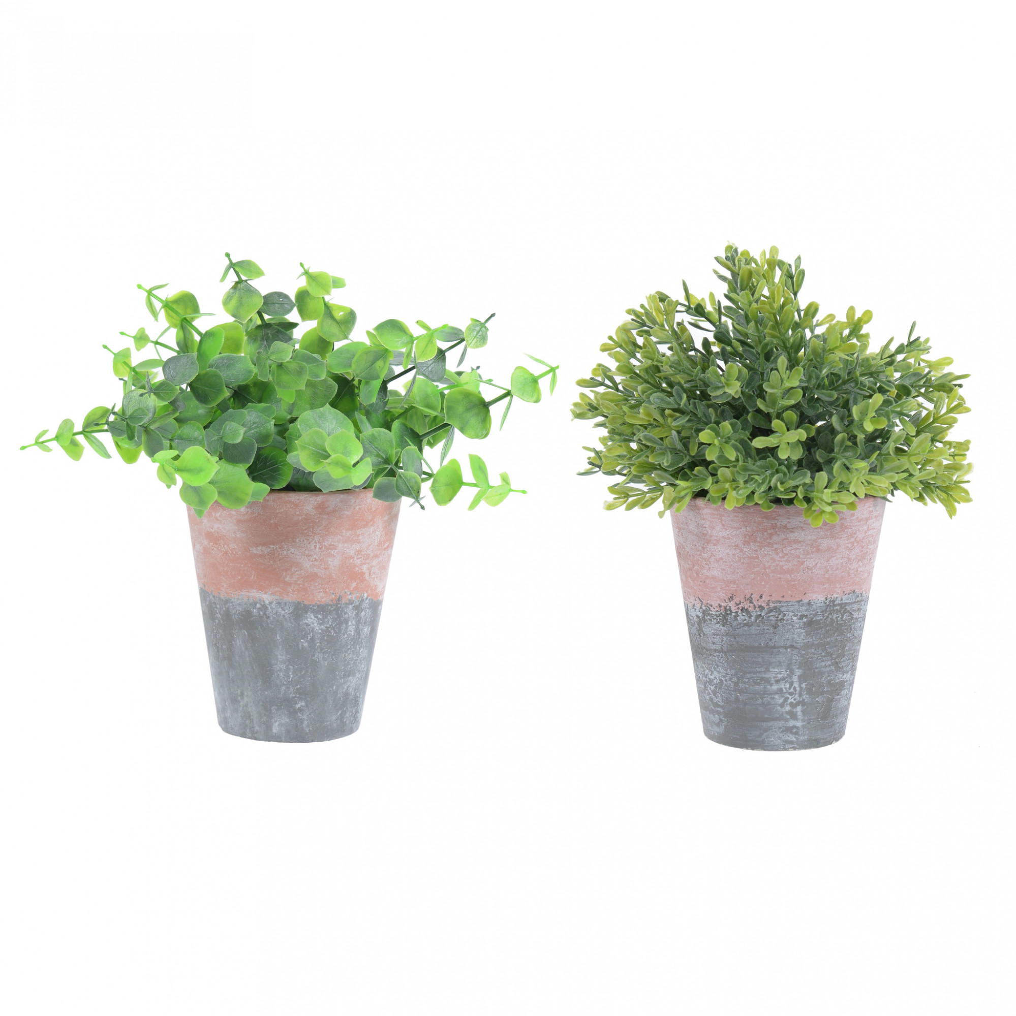 3885475.0095 Керамический горшок с листьями (в ассортименте) TO4ROOMS 