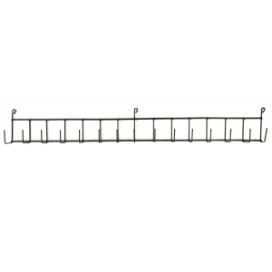 Вешалка для садового инструмента одинарная 100x14x6.5 см сталь черный
