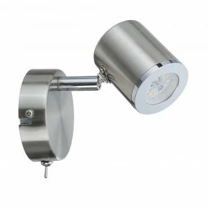 Спот настенный светодиодный никель Tumbler 66658 PAULMANN TUMBLER 00-3925481 Никель