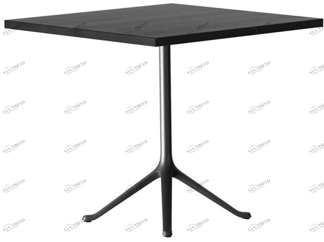 horgenglarus Квадратный стол из массива дерева с основанием 4 звезды  T-1014q 