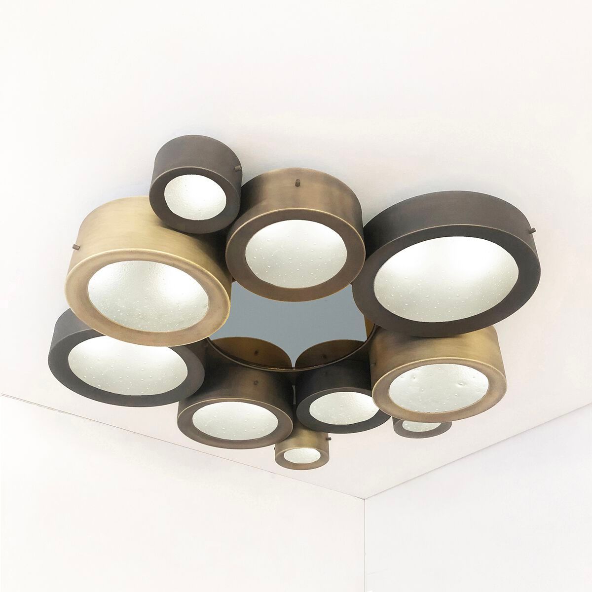 Потолочный светильник из металла и муранского стекла GASPARE ASARO HELIOS 44 ARCH-00081957 - Вид №7