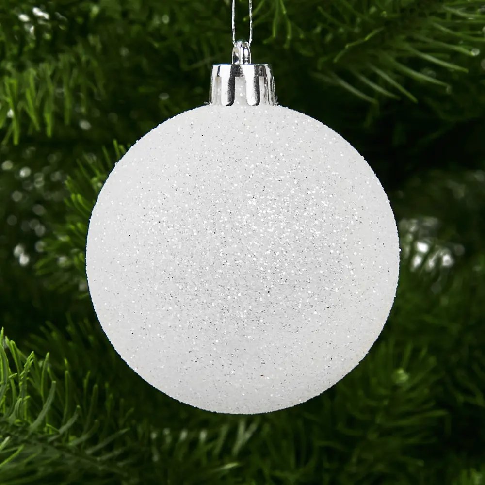 87036340 Набор новогодних шаров Christmas ø5-6 см цвет белый 25 шт. STLM-0956985 Santreyd  - Вид №15