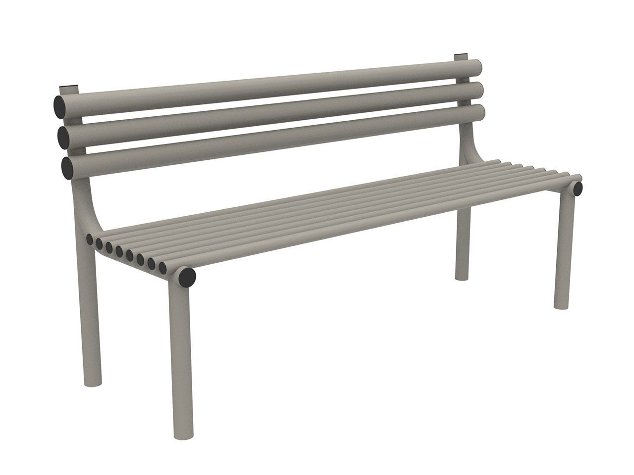 Скамейка из листового металла со спинкой Lazzari SUMMER ARCH-00054134 - Вид №4