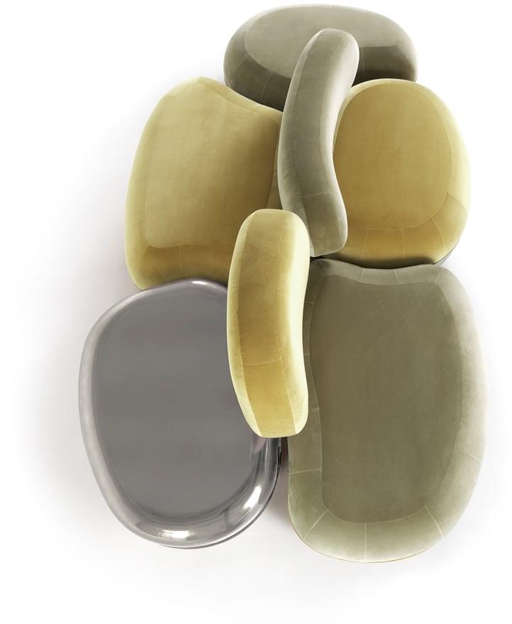 JCP UNIVERSE Модульный диван в бархате Belmer sun-id-1348372 - Вид №5