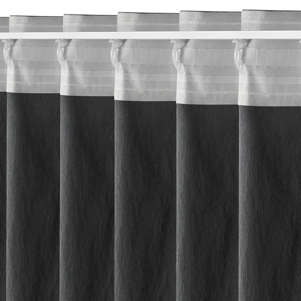 Штора на ленте со скрытыми петлями KREAFORTA Pharu 140x280 см цвет темно-серый STLM-2094621 - Вид №9