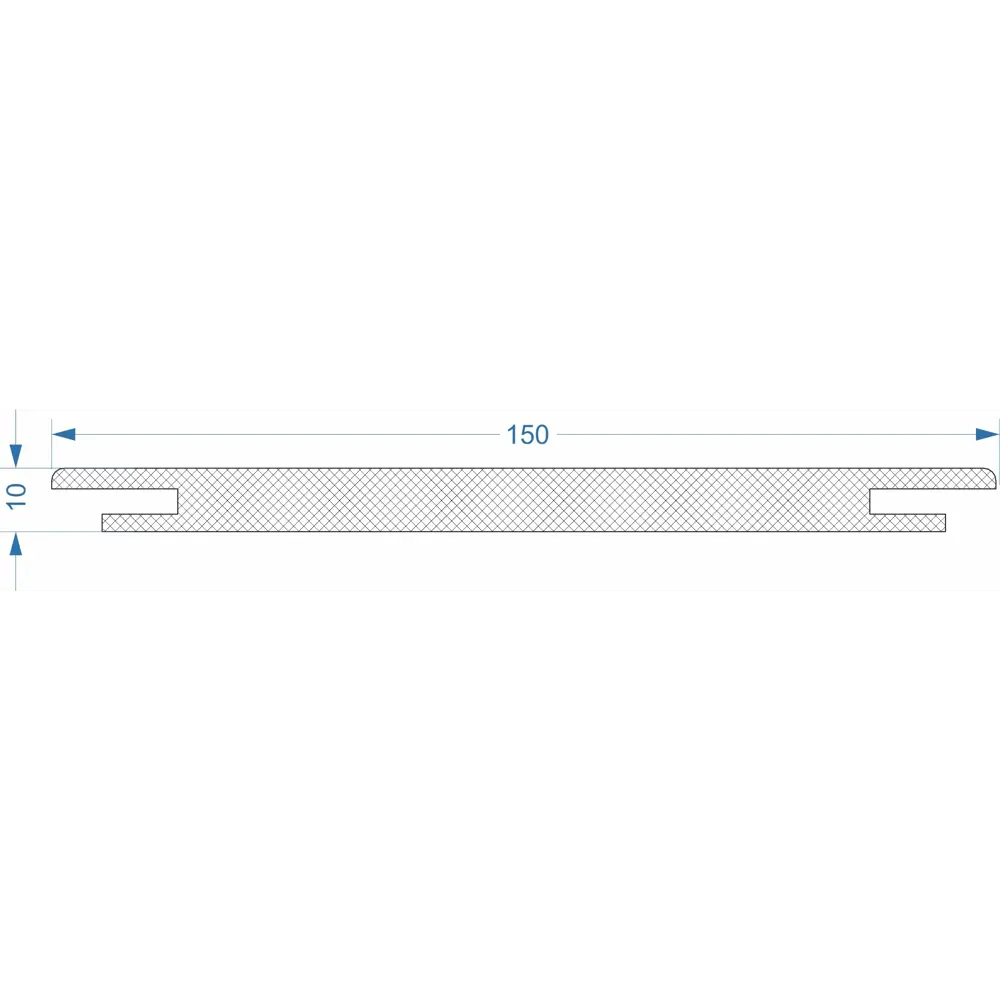 Дверной добор телескопический ELDORF Мейджик 2070x150x10 мм ПВХ серый 89404942 STLM-1576285 - Вид №2