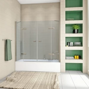 Шторка на ванну 200x160 GV-864P прозрачное стекло 6 мм GUTEWETTER TREND PART