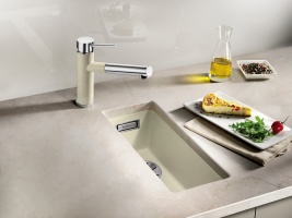 523403 Кухонная мойка Blanco Subline 160-U серый бежевый  Blanco Subline Серый бежевый