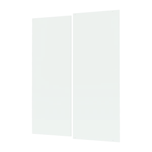 Комплект стекол для раздвижной душевой двери Sensea Easy 130 см прозрачное стекло, цвет профиля на выбор