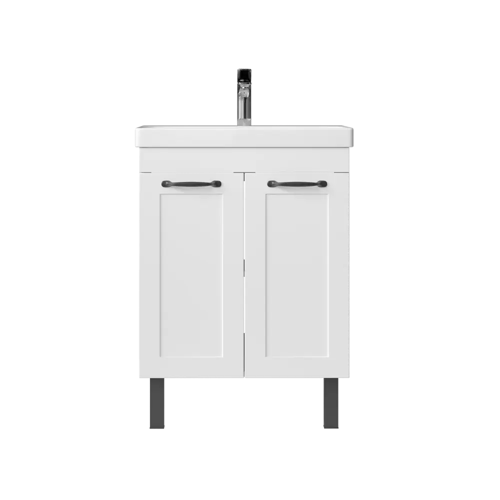 Тумба под раковину напольная Гала 60x56x47.6 см цвет белый Santreyd STLM-2128265 - Вид №2