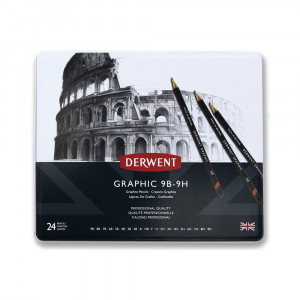 34202 Набор карандашей 24 шт. ассорти 9Н - 9В Derwent