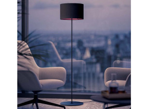 Напольная лампа из ткани и металла