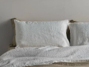 LA FABBRICA DEL LINO Однотонная льняная наволочка Basic