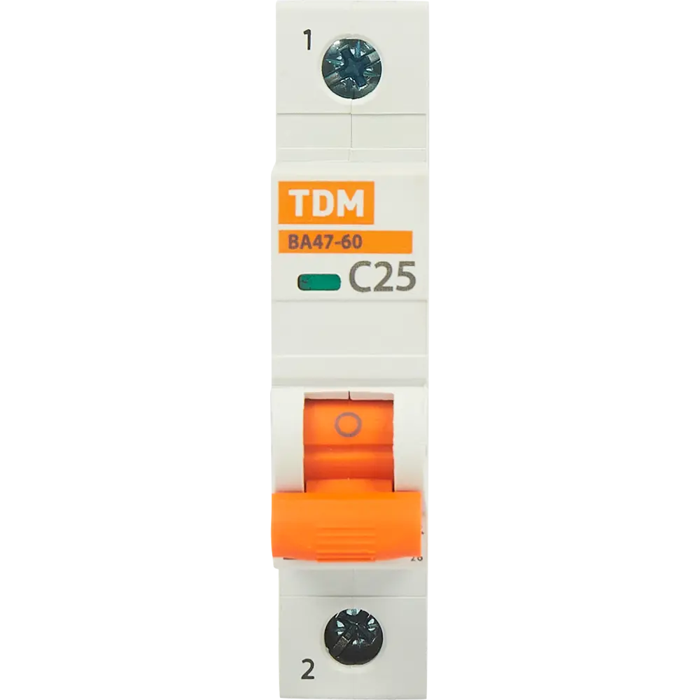 Автоматический выключатель TDM Electric ВА47-60 1P C25 А 6 кА SQ0223-0079 84399503 STLM-2082897  - Вид №1