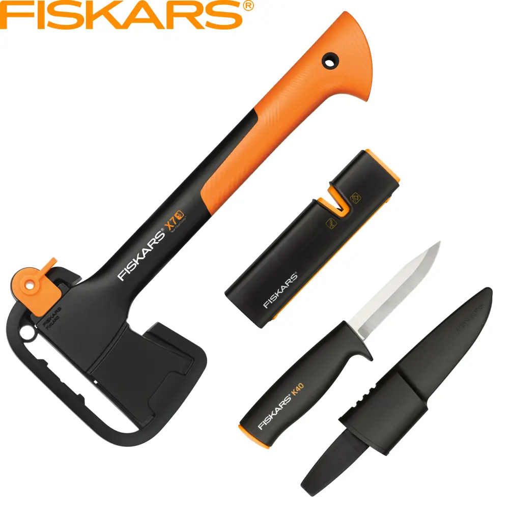 Набор Fiskars топор Х7, точилка, нож 82663837 STLM-2001669 
