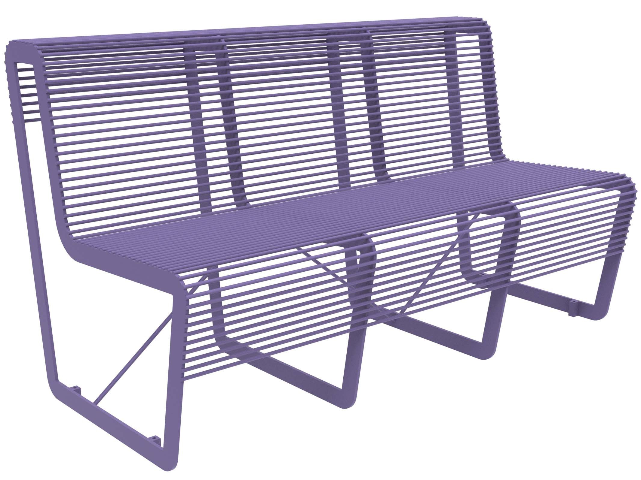 Оцинкованная стальная скамья со спинкой Lazzari Light ARCH-00099033 - Вид №7