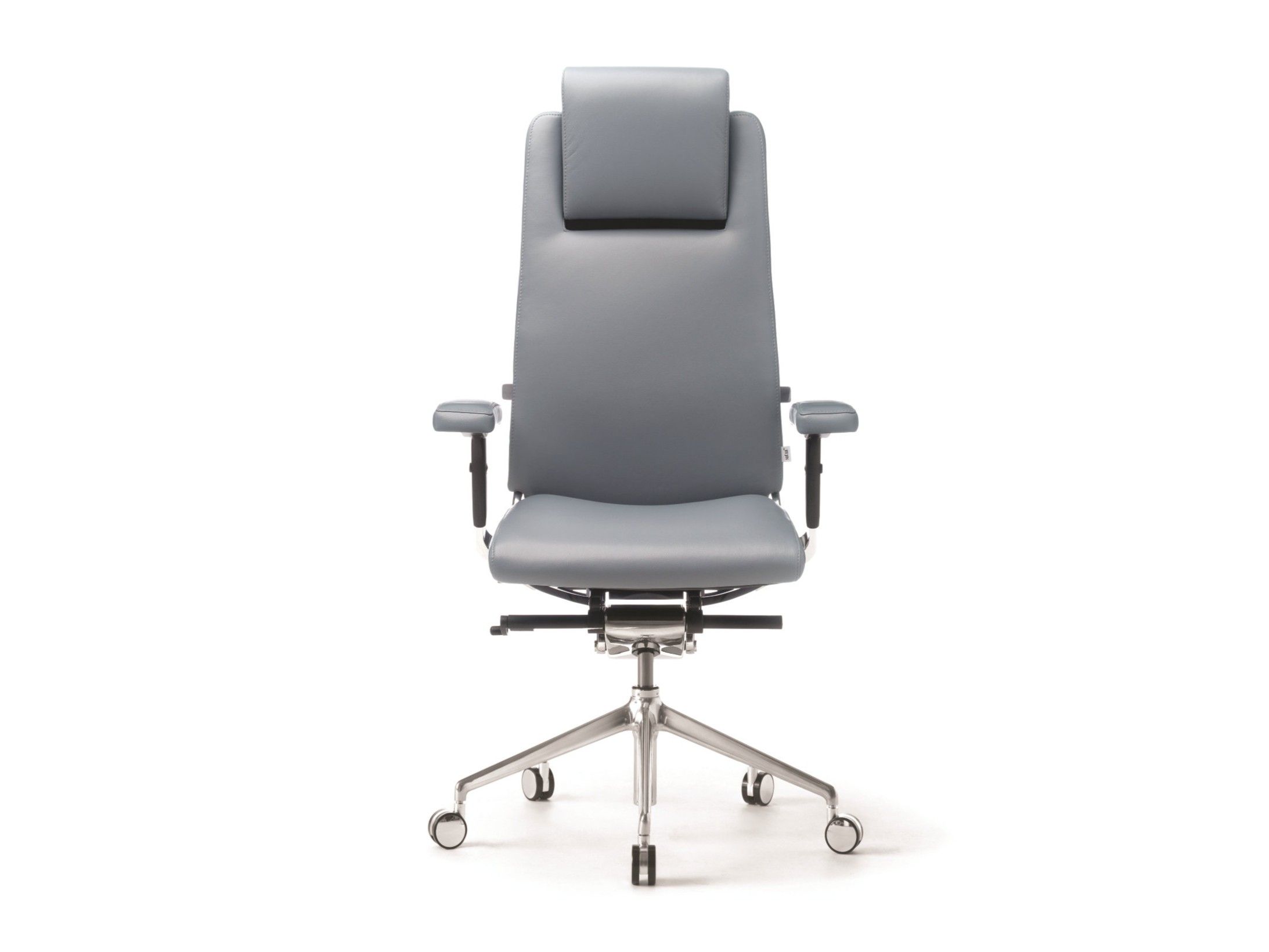 Кожаное вращающееся офисное кресло SITIA Black Or White ARCH-00143591