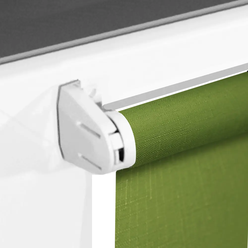 Штора рулонная Inspire «Шантунг», 140х175 см, цвет зелёный STLM-2203559 - Вид №1