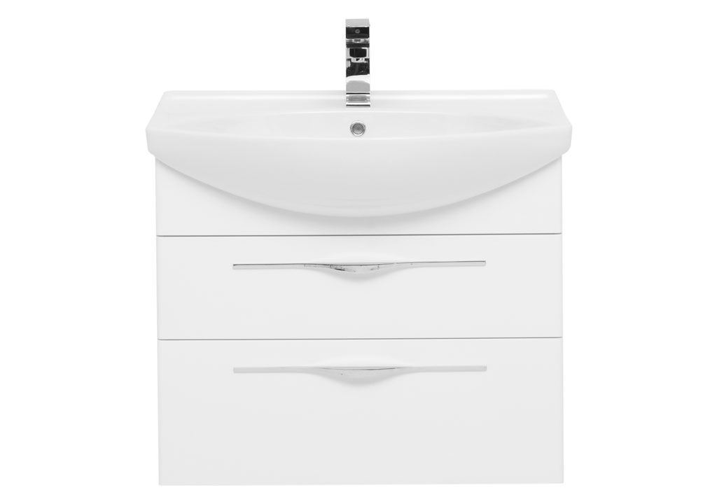 Тумба с раковиной Aquanet Ирвин 75 белый 0020397000175447 - Вид №2