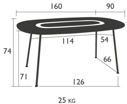 Fermob Садовый стол из металла Lorette 5762 - Вид №3