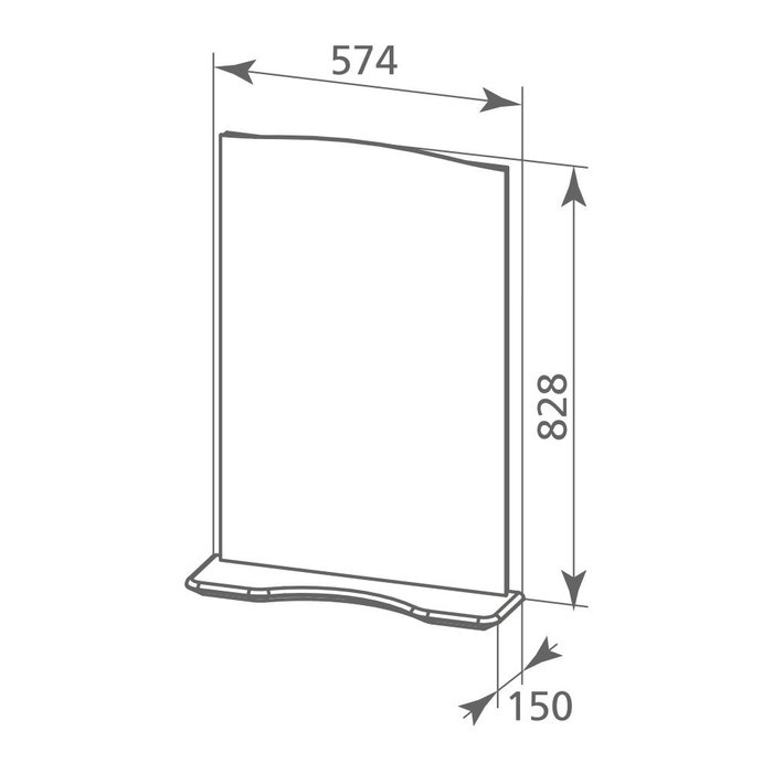 VIC5500M98 Milardo Victoria Зеркало Victoria 55 см Россия - Вид №2