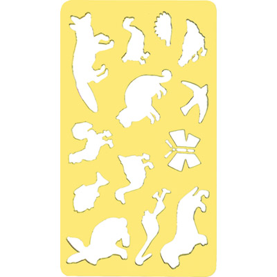 074905600000 шаблон зверей 127 x 253 мм в пакете Лиса KOH-I-NOOR Hardtmuth 