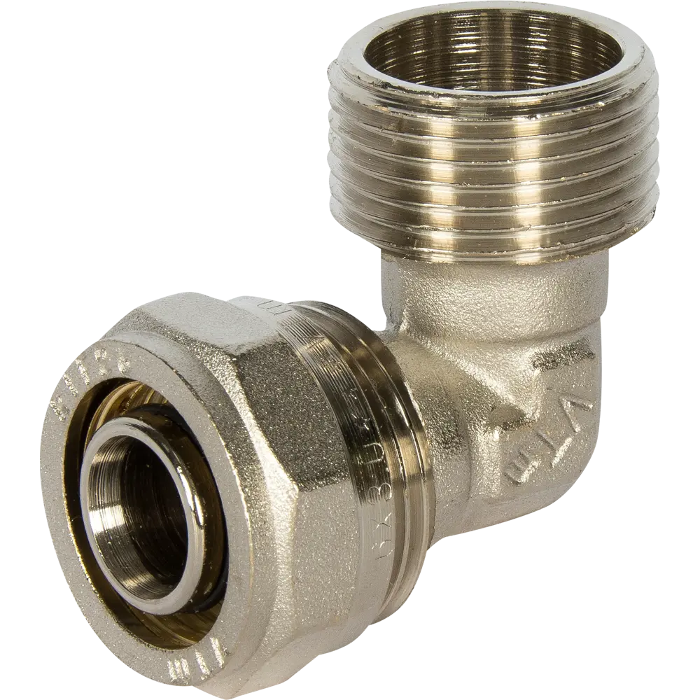 Угол комбинированный 90° Valtec 1"x26 мм НР никелированная латунь VTM.353 10525564 STLM-2084903 