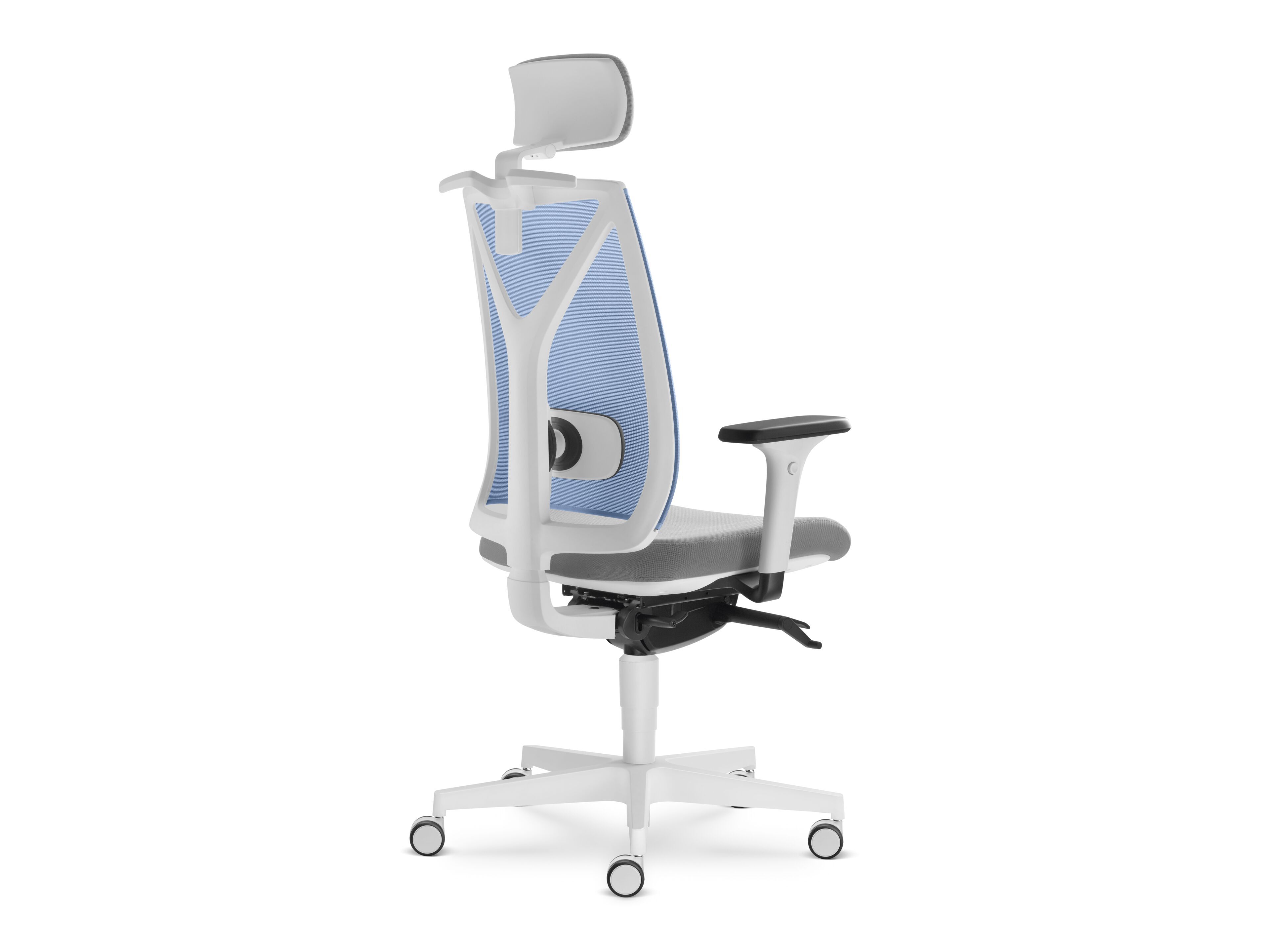Тканевый поворотный регулируемый по высоте офисный стул с подголовником LD Seating ARCH-00100840 - Вид №2