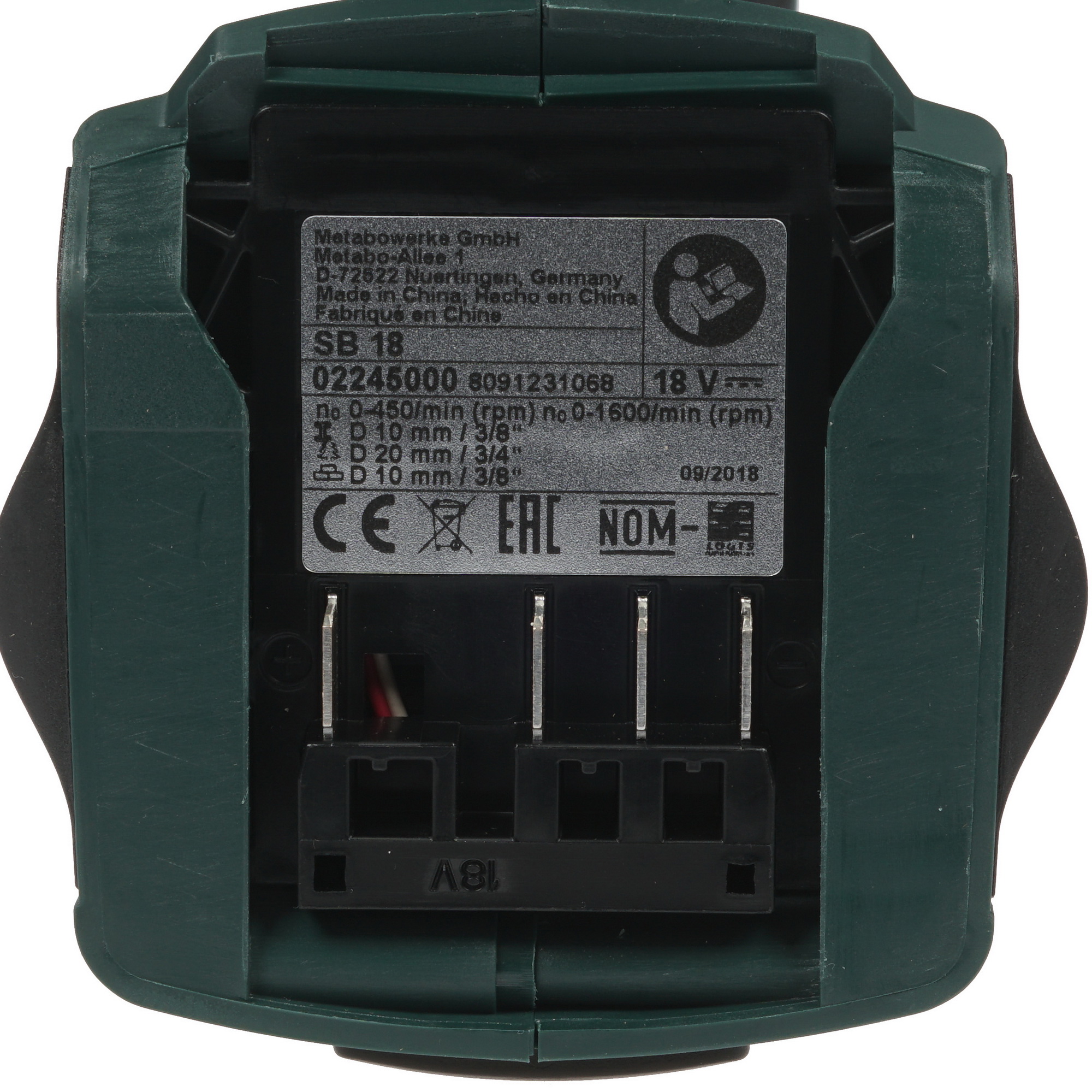 Дрель-шуруповерт Metabo SB 18 CAS 18V 8121013 STDN-0004045 - Вид №2