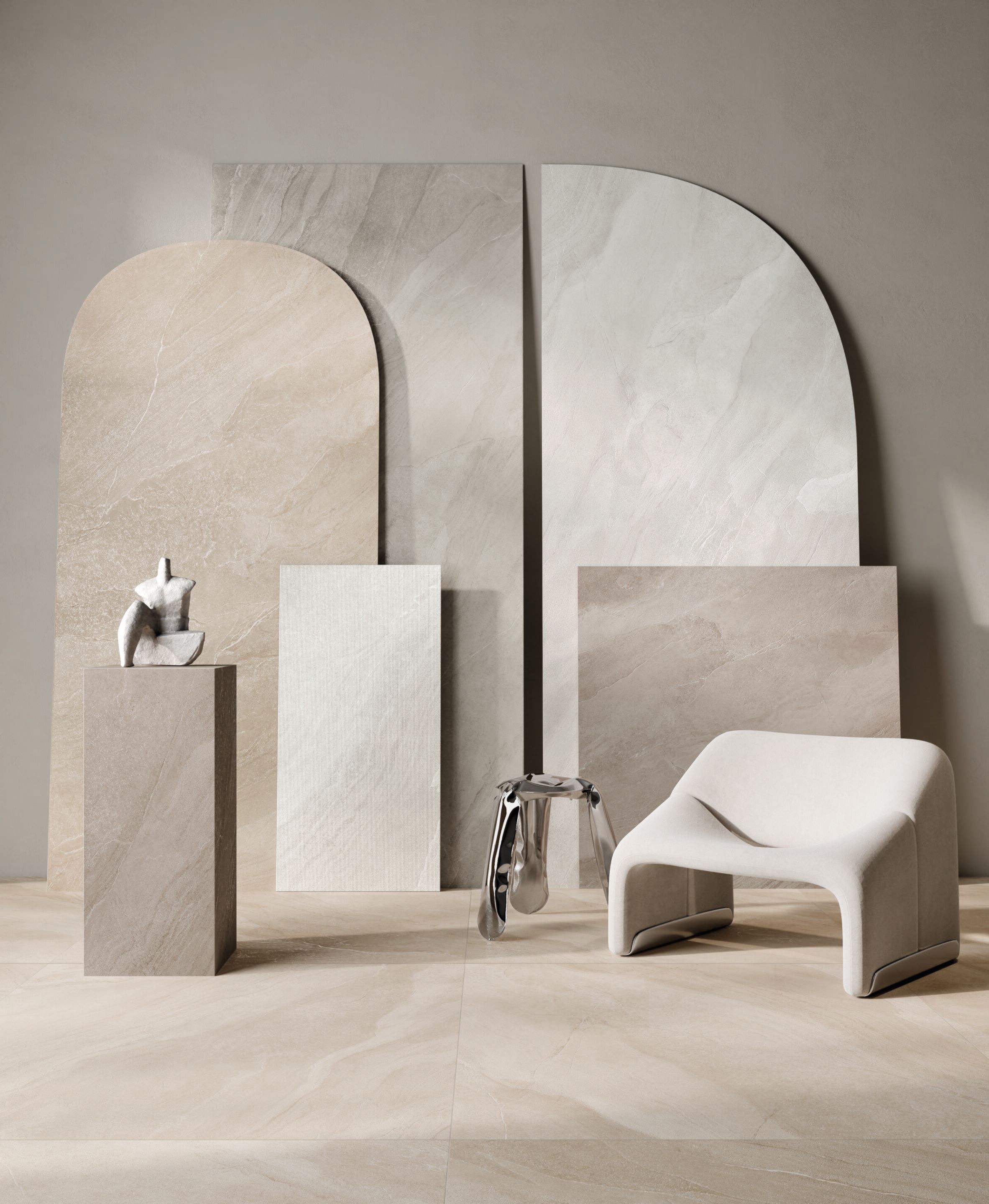 Пол / облицовка керамогранита с эффектом камня CERAMICA FONDOVALLE Slaten Stone ARCH-00063104 - Вид №2