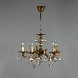Подвесная люстра Ambiente Benisa 2226/5 PB Tear Drop AMBIENTE ДИЗАЙНЕРСКИЕ, BENISA 181515 Бронза