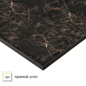 Столешница кухонная Мрамор 300x60x1.6 см HPL-пластик цвет черный 89394576 STLM-2150713