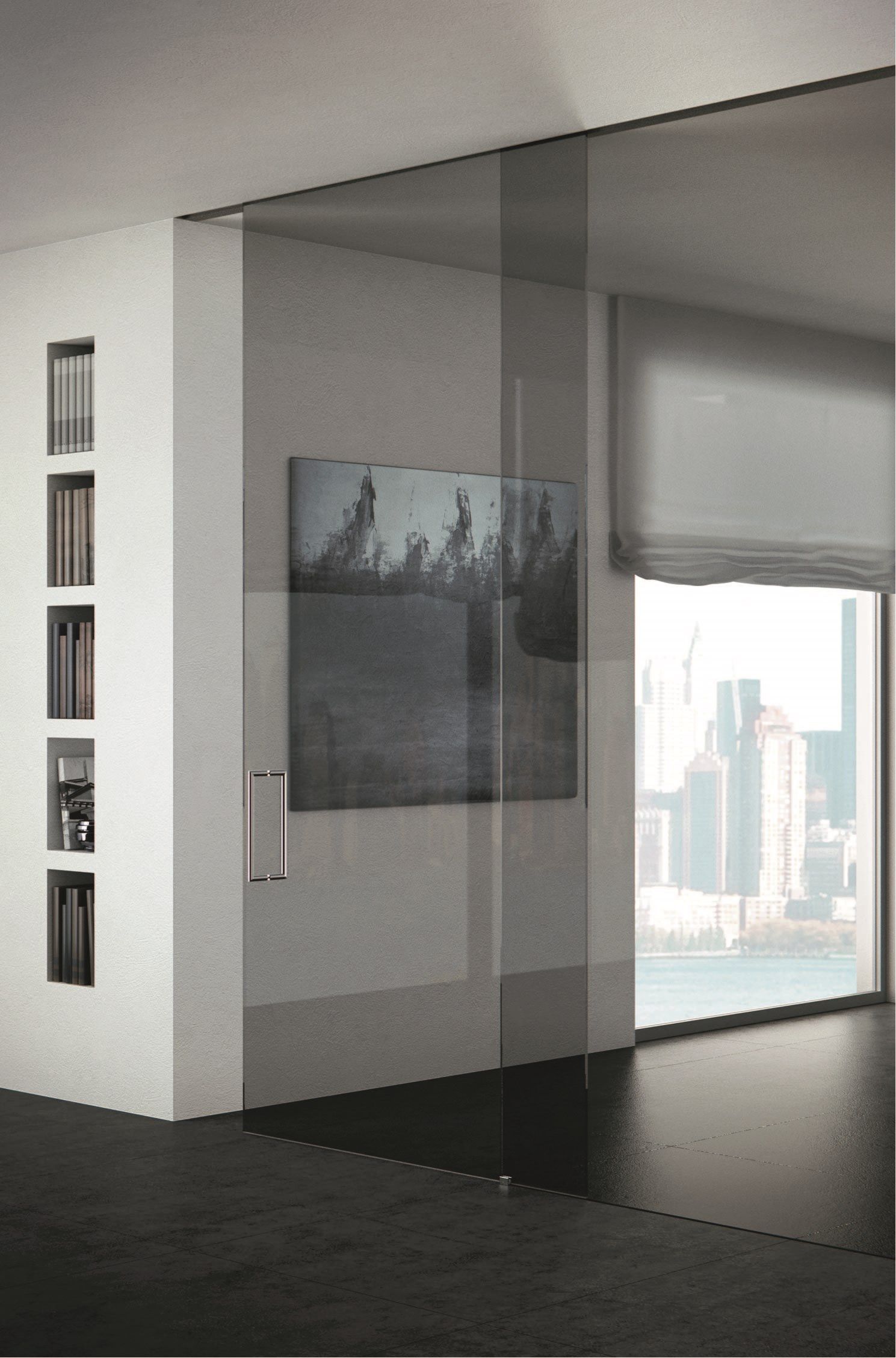 Стеклянная дверь BLUINTERNI VITRUM-MOVE LUCE ARCH-00090691 - Вид №1