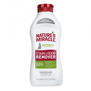 ПР0052212 Уничтожитель пятен и запахов NATURES MIRACLE S&O Remover для кошек универсальный 473мл 8 in 1