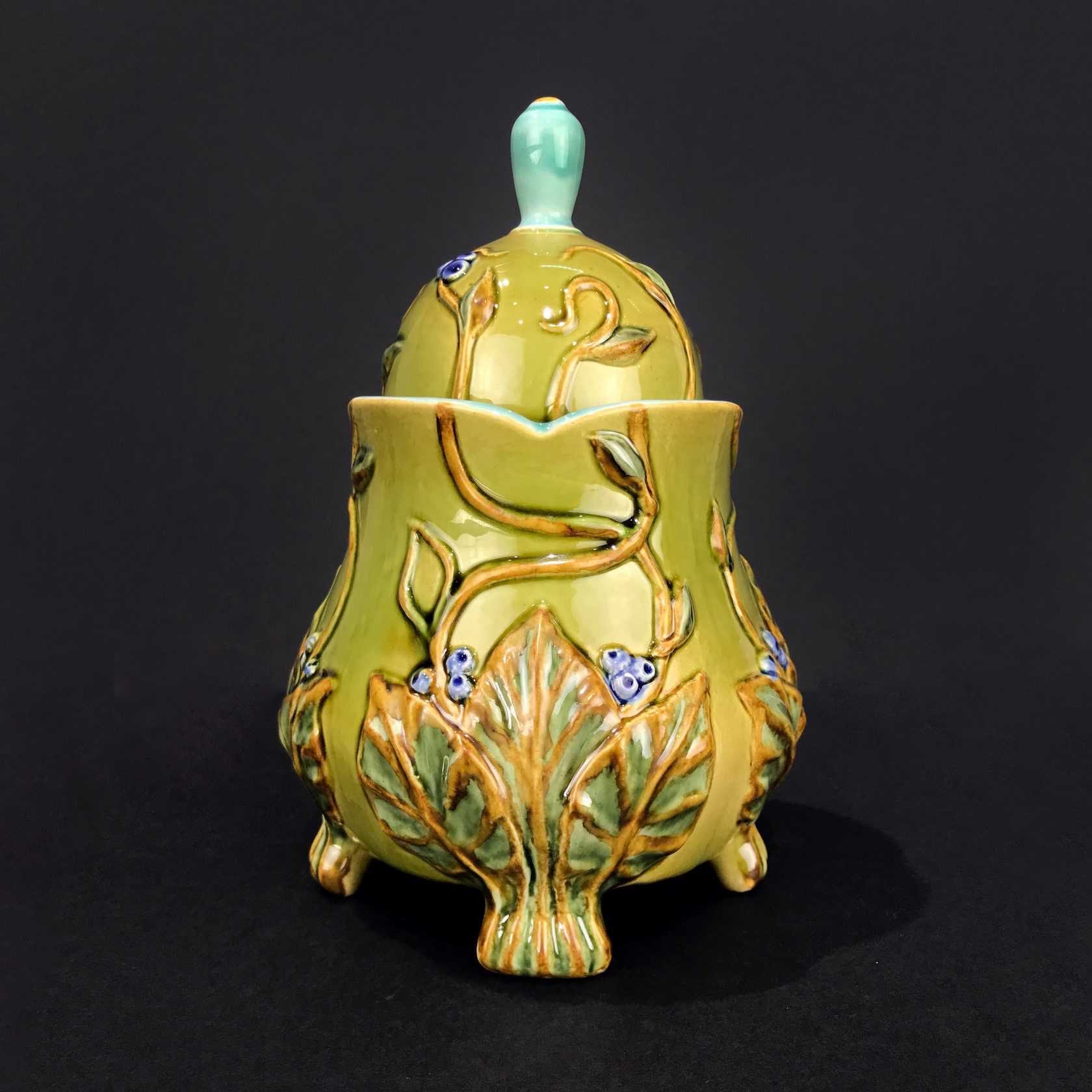 Сахарница «Летний луг» Голубой/Желтый PROVANSFAIENCE  - Вид №16