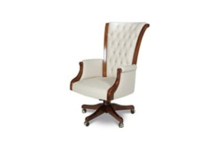 Тканевое регулируемое по высоте вращающееся офисное кресло