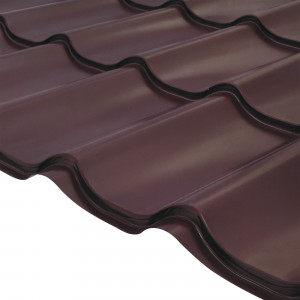 82689320 Металлочерепица 0.4 мм 3650х1180 мм RAL 8017 коричневый