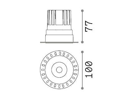 Заливка формы алюминиевый утопленный светодиодный прожектор Ideal Lux ARCH-00073108 - Вид №3