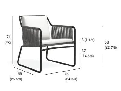 Веревочный садовый стул с подлокотниками RODA Harp ARCH-00119673 - Вид №9