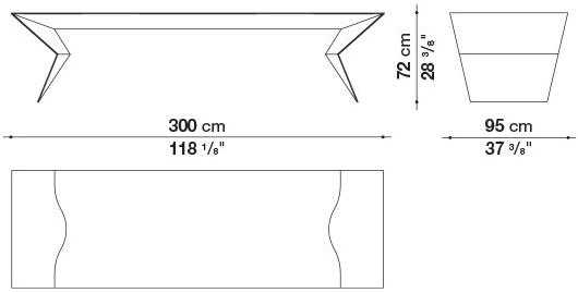 B&B Italia Прямоугольный деревянный стол sun-id-1352410 - Вид №3