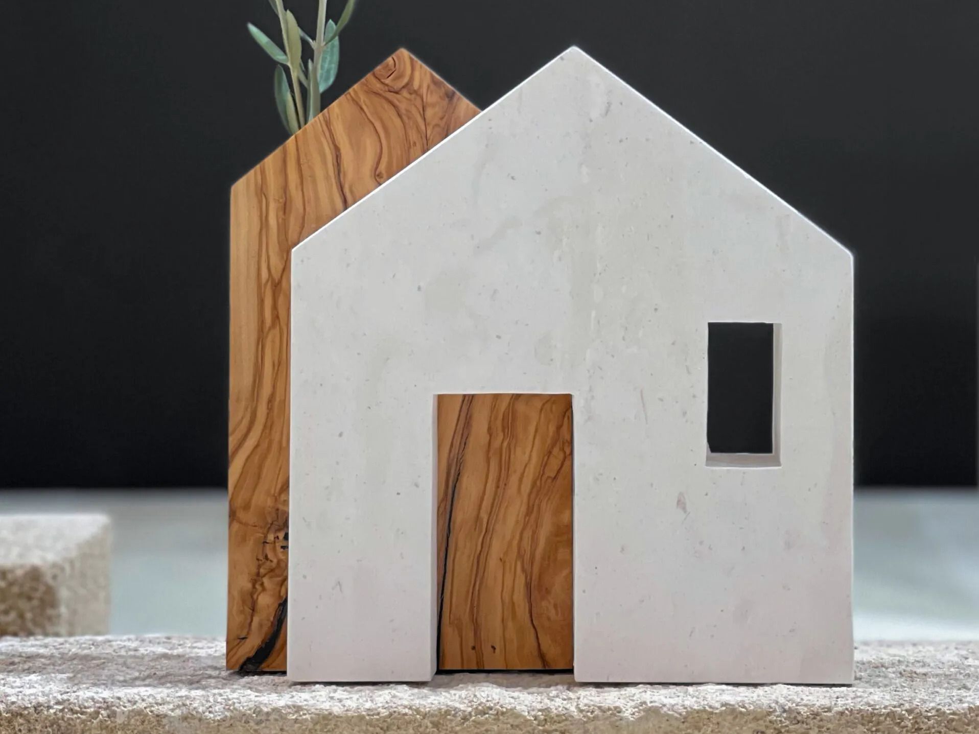 Безделушка / скульптура из камня Лечче и оливкового дерева PIMAR руины ARCH-00151866