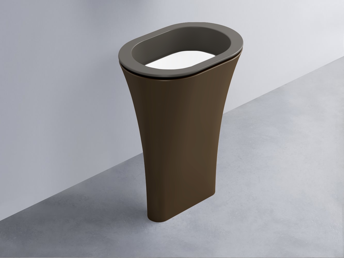 AMLA65-FN+AMPILO-BL+AMCOLO-CA Раковина Amedeo Ovale отдельностоящая cielo Enjoy + Amedeo Ceramica Cielo