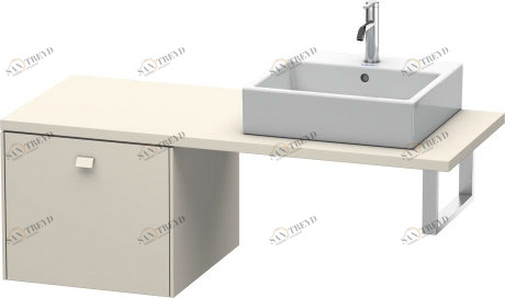 BR513209191 Brioso Шкафчик для консоли Серо-коричневый декор Duravit