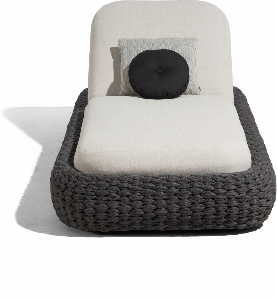 Лежак веревка 45мм антрацит Manutti Kobo MNST725 - Вид №3