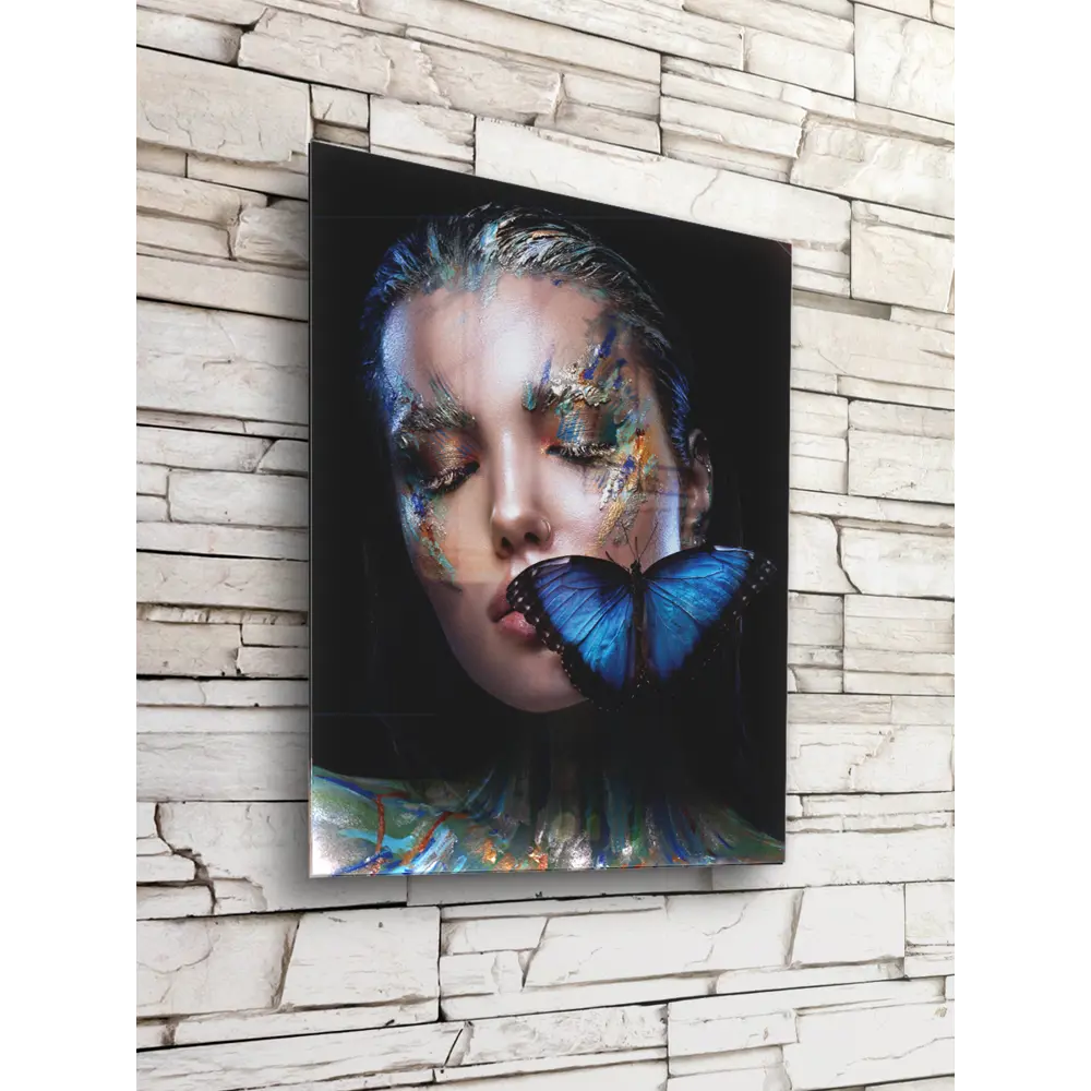 Картина на стекле Модель и бабочки AG 40-213 40x50 см POSTERMARKET STLM-2133585 - Вид №3