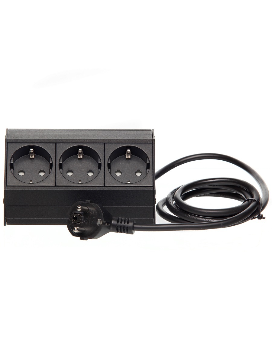 Блок электрических розеток Aspect 12094 Black NAVAKO  - Вид №1