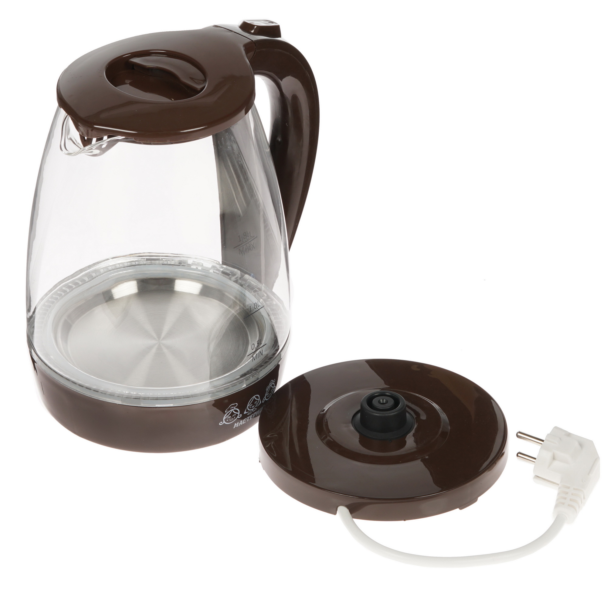 8157391 Электрочайник Мастерица ЕК-1801G коричневый STDN-0049876 - Вид №3