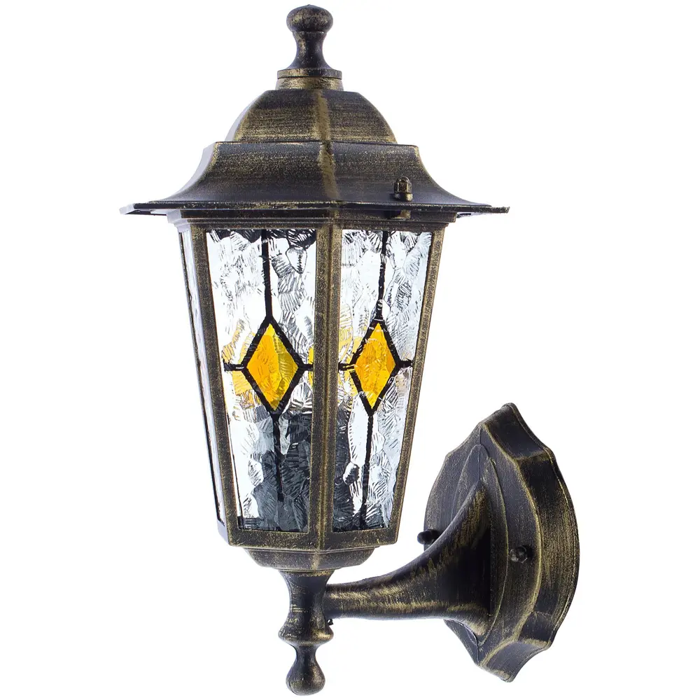 Бра уличное вверх Inspire Tiffany 1xE27х60 Вт, декоративное стекло, IP44 18249550 STLM-2003174 